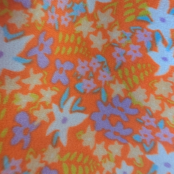 NEW Steve Madden Mindy Midi Skirt Orange Blossom Floral Print Size Small NWT - Picture 4 of 10